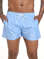 Men's Quick Drying Hawaiian Board Shorts with Mesh Lining & Pockets