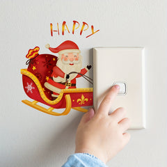 Santa Claus Luminous Wall Sticker Room Decor