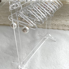 Earrings Stand Organizer Acrylic Hanger Shape Jewelry Display Holder