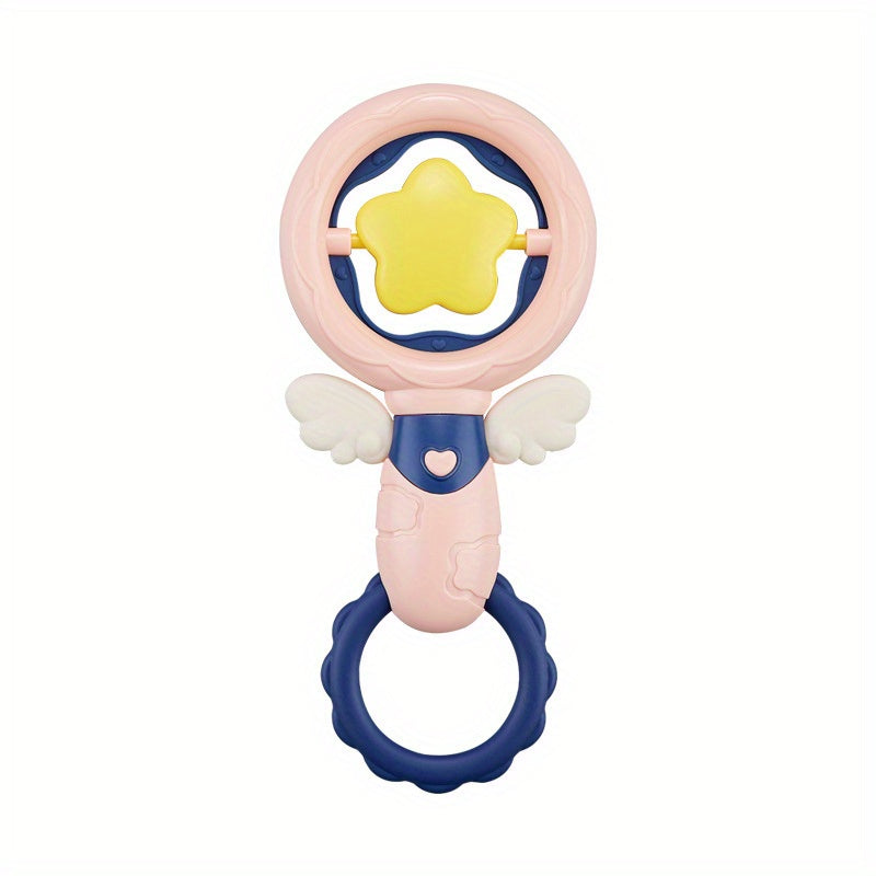Baby Silicone Hand Grab Shake Rattle Teether Toy 0-6 Months