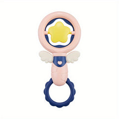 Baby Silicone Hand Grab Shake Rattle Teether Toy 0-6 Months