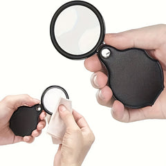 10x 50mm Pocket Magnify Glass Folding Mini Magnifying Glass
