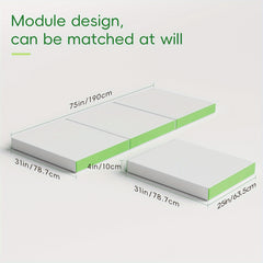Trifold Memory Foam Camping Mattress 4 Inch