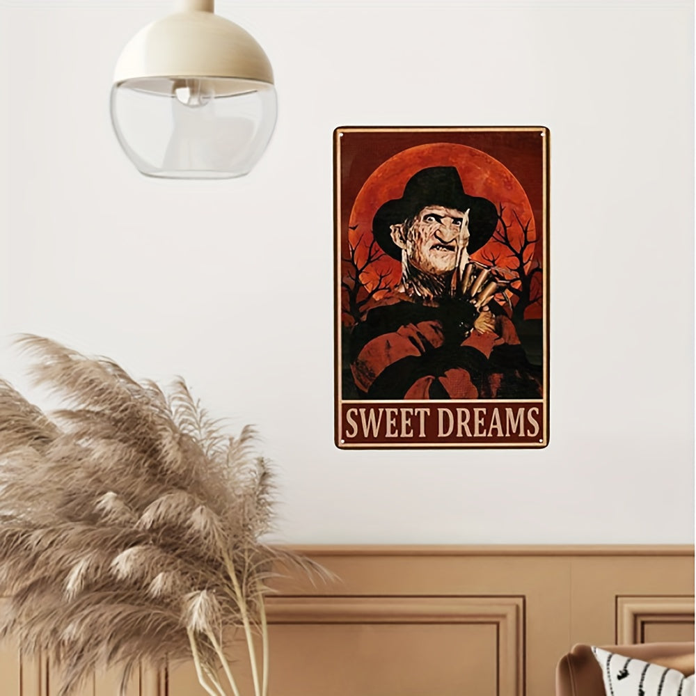 Halloween Iron Leather Painting Tin Metal Sign Bar Garage Restaurant Cafe Office
