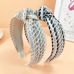 Boho Cross Knotted Headband Rope Braided Headdress Hair Accessories