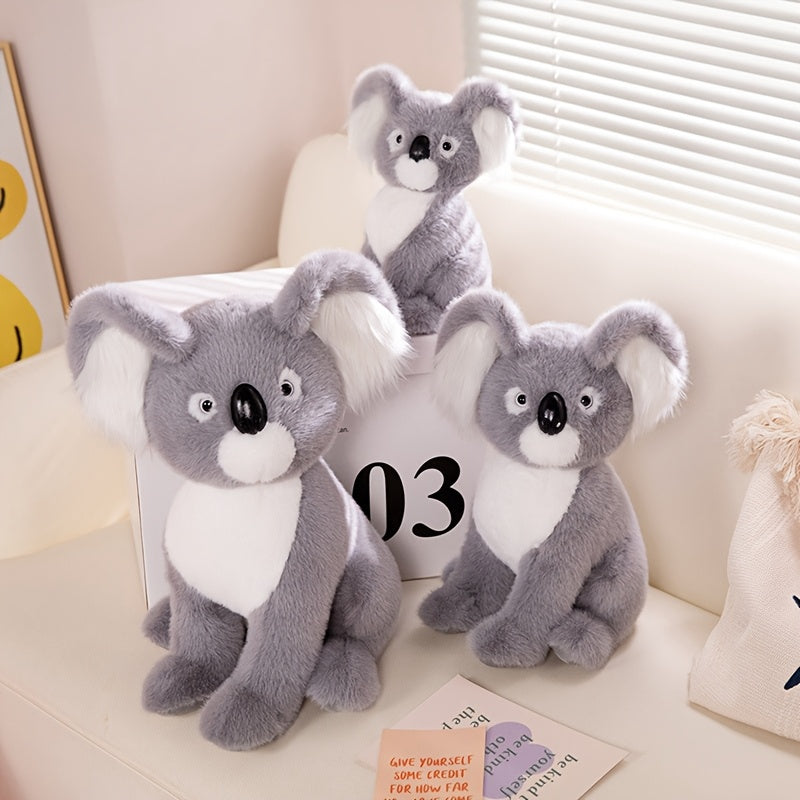 Cute 25cm Soft Koala Plush Toy - Realistic Cuddly Cartoon Koala Doll