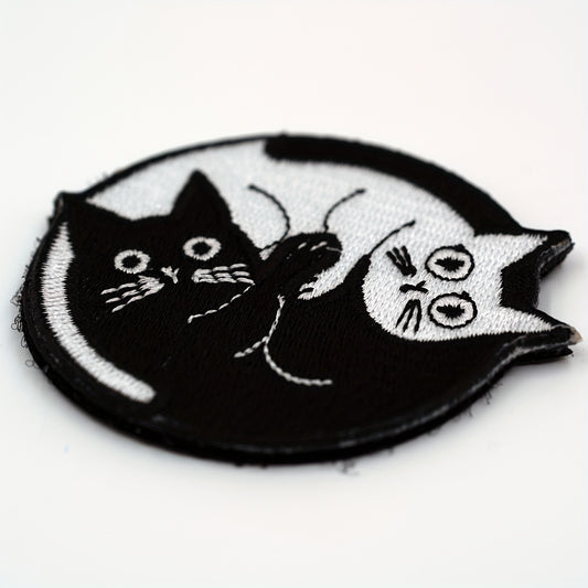 Funny Cat Morale Patch Hook and loop Range Bag Patch Tactical Hat Patch