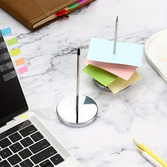 3 Pieces Steel Check Spindle Straight Rod Bill Fork Holder for Office