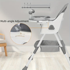 Adjustable Children High Chair & Table For Toddler