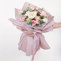 4pcs Flower Bouquet Wrapping Paper Matte Floral Gift Packag