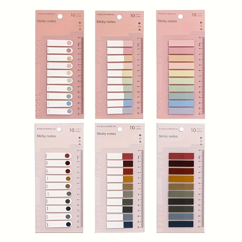 600 Writeable Adhesive Index Tabs Notepad With Ruler