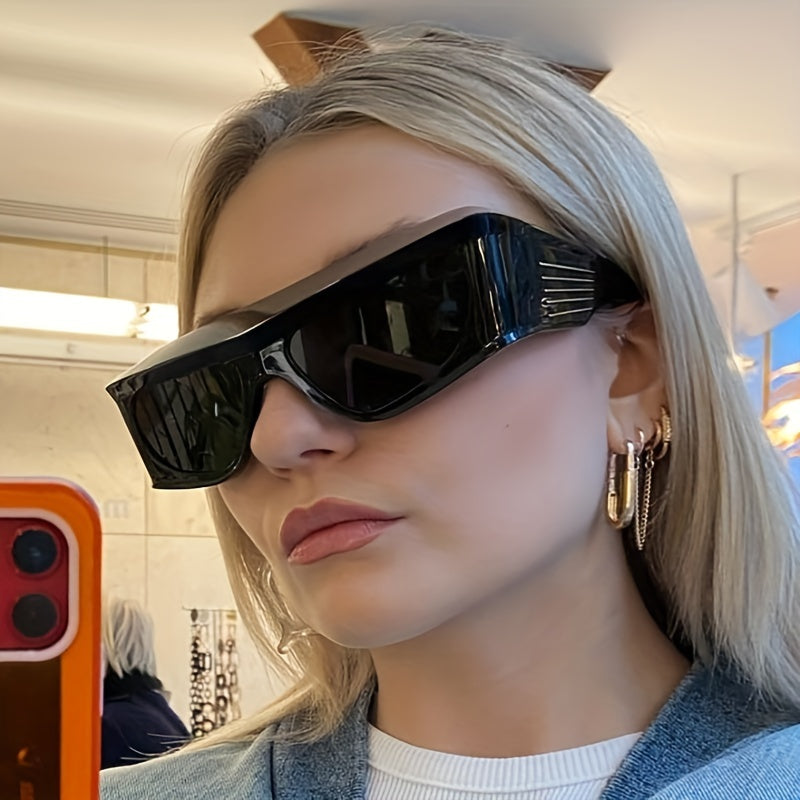Y2K Wrap Around Sunglasses for Women Men UV400