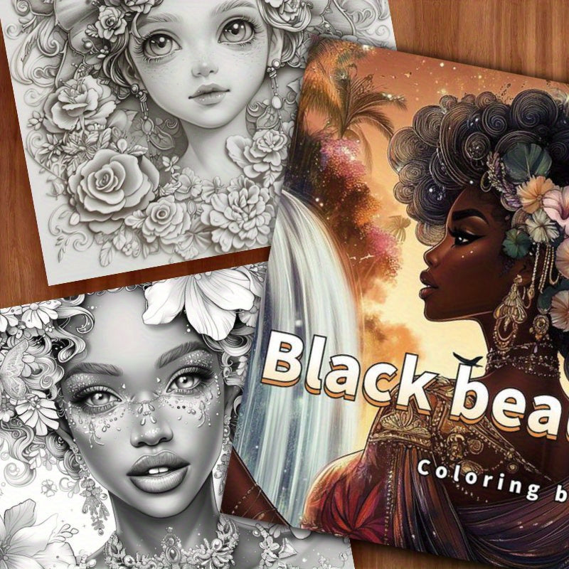 Deluxe Coloring Book Featuring Beauties for Relaxation