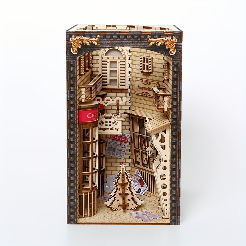 3D Diagon Alley Christmas Wooden Puzzle