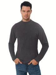 Men's Solid Thermal Tee for Fitness Activities