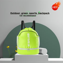 Basketball Storage Bag Drawstring Backpack with Shoe Compartment