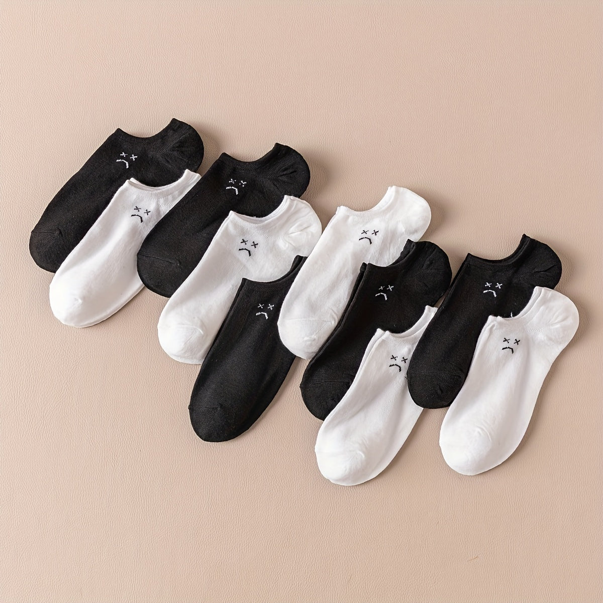 10 Pairs Cartoon Print Low Cut Ankle Socks Women's Stockings