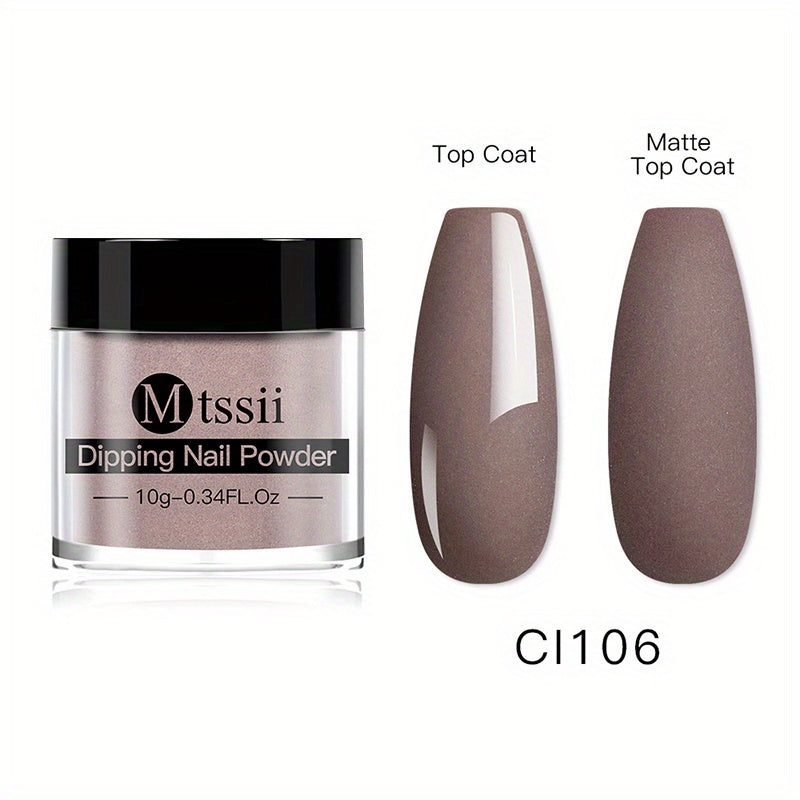 Dipping Powder 12 Colors Dip Nail Powder Kits Glossy Professional Set