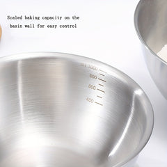 Large Stainless Steel Dessert Bowl for Serving Mixing Baking - 1pc