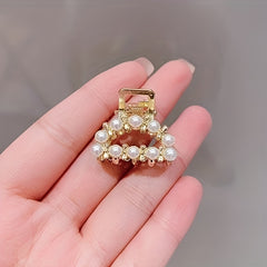 Pearl Rhinestone Hair Clip Vintage Hairpin