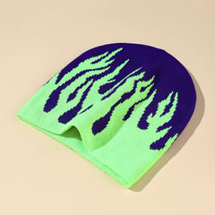 Flame Knit Beanie for Men