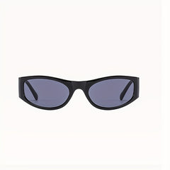 Y2K Oval Sunglasses Metal Hinge Anti Glare UV400