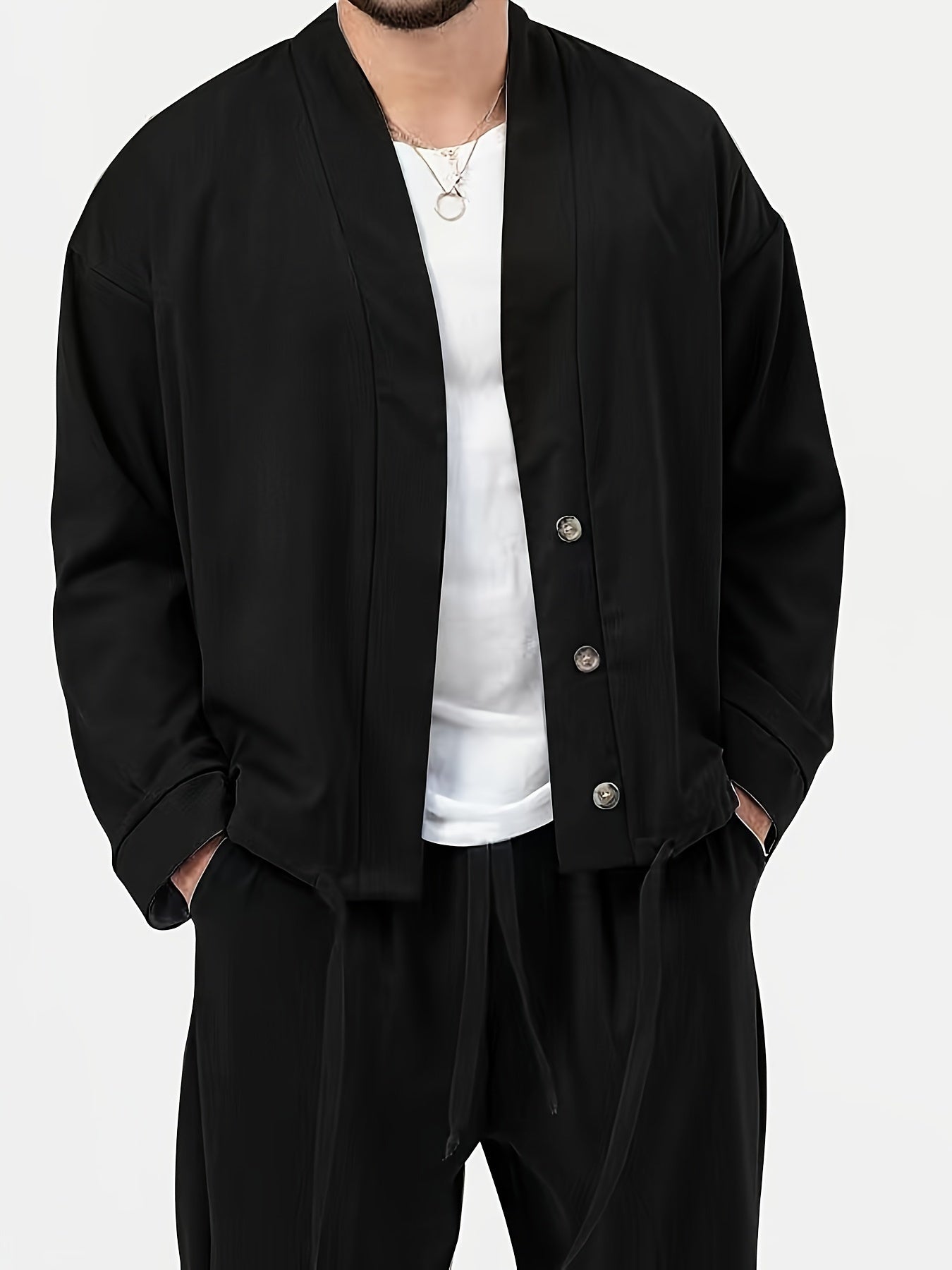 Men's 2 Piece Casual Jacket & Sweatpants Set for Spring Autumn