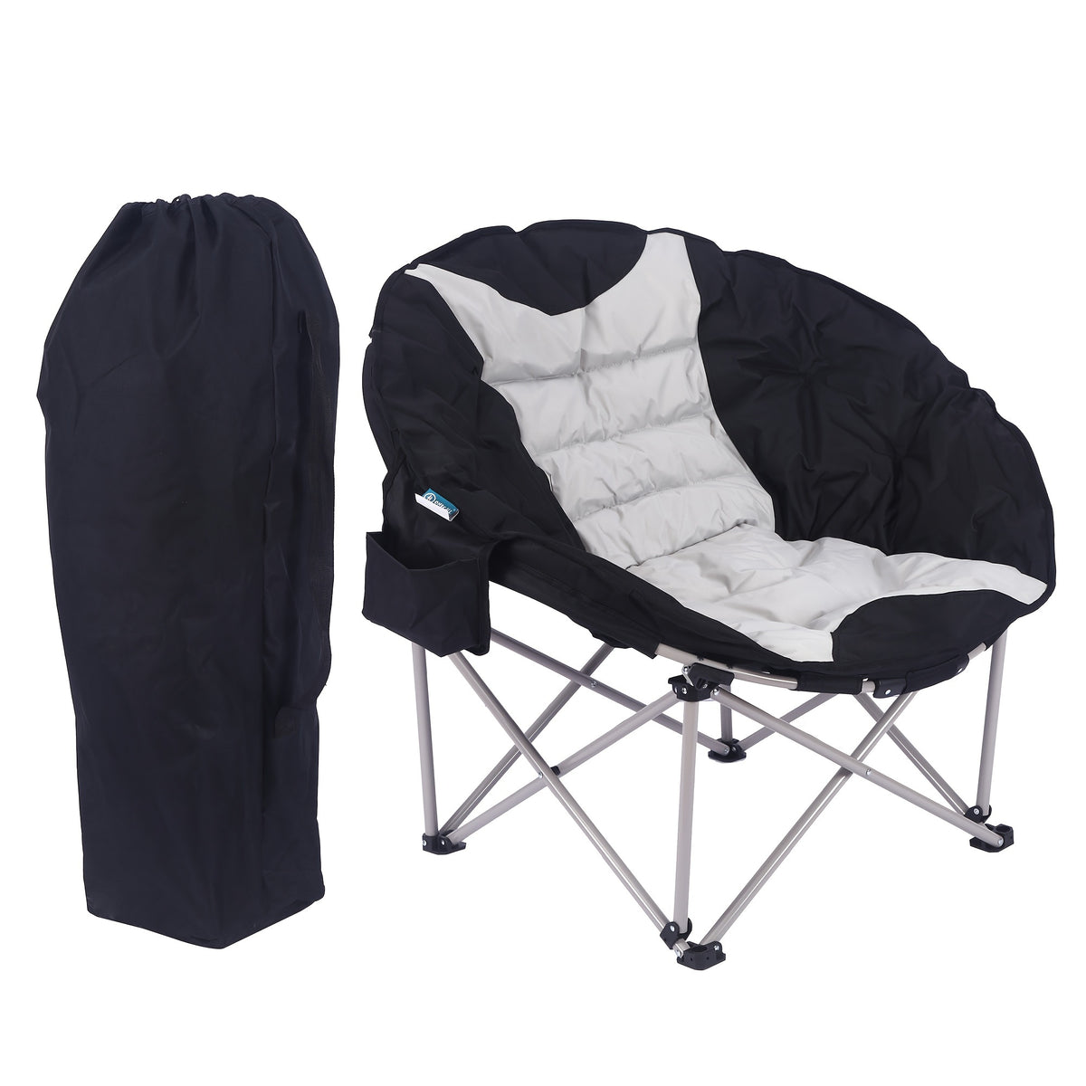 Folding Moon Chair Portable Outdoor Leisure Chair for Camping Fishing