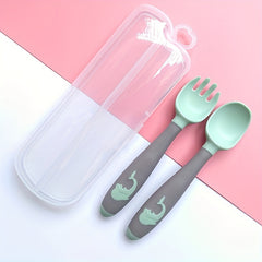 Baby Cutlery Set Learning To Eat Training Food Supplement