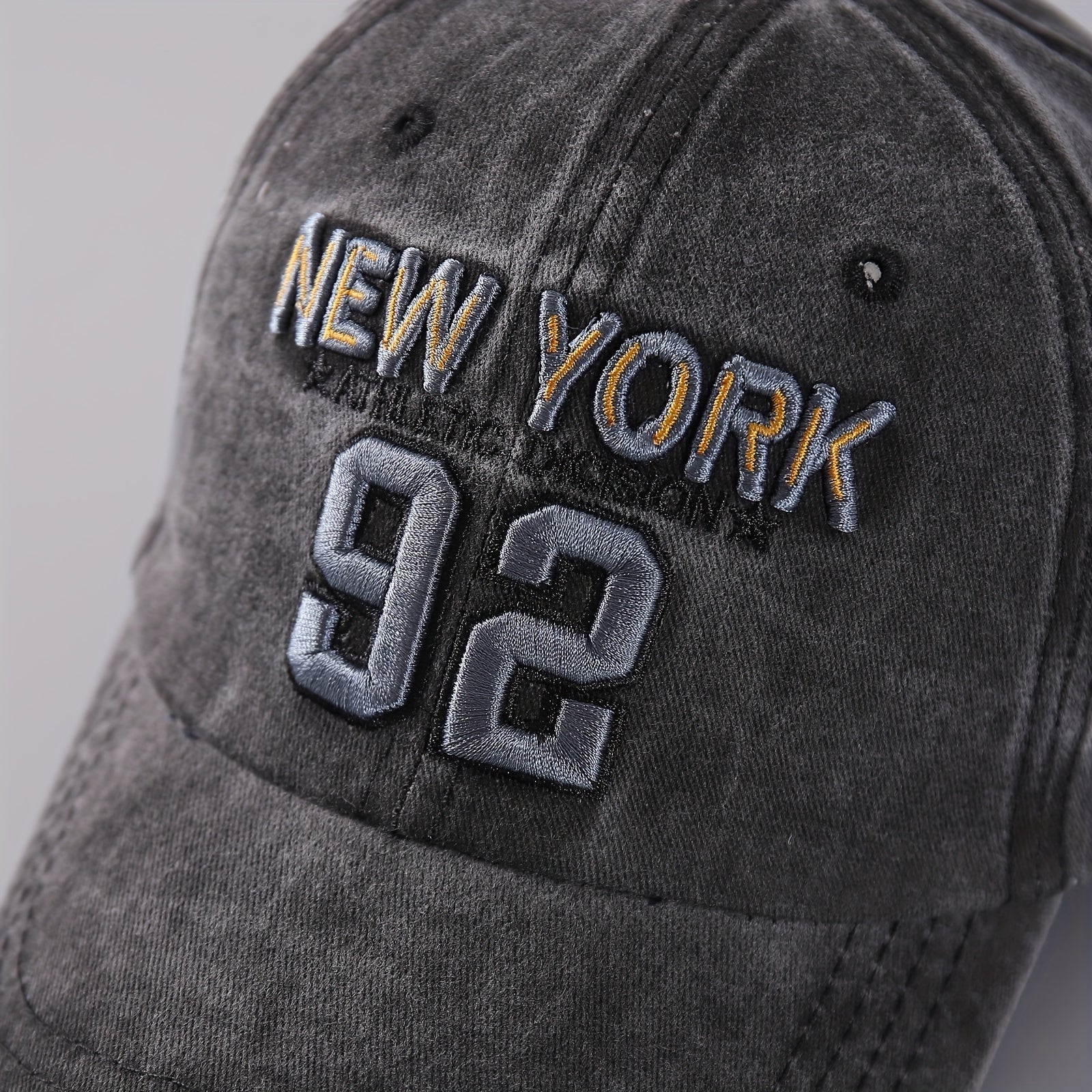 Men's Outdoor Baseball Cap Embroidered Letter Sport Peaked Hat