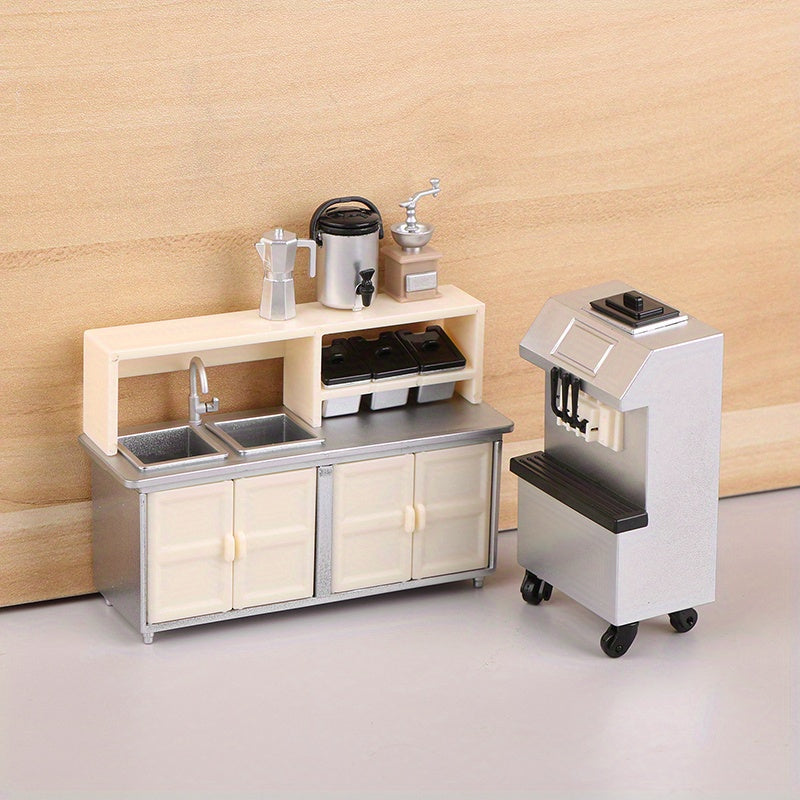 1:12 Dollhouse Ice Cream & Milk Tea Shop Model