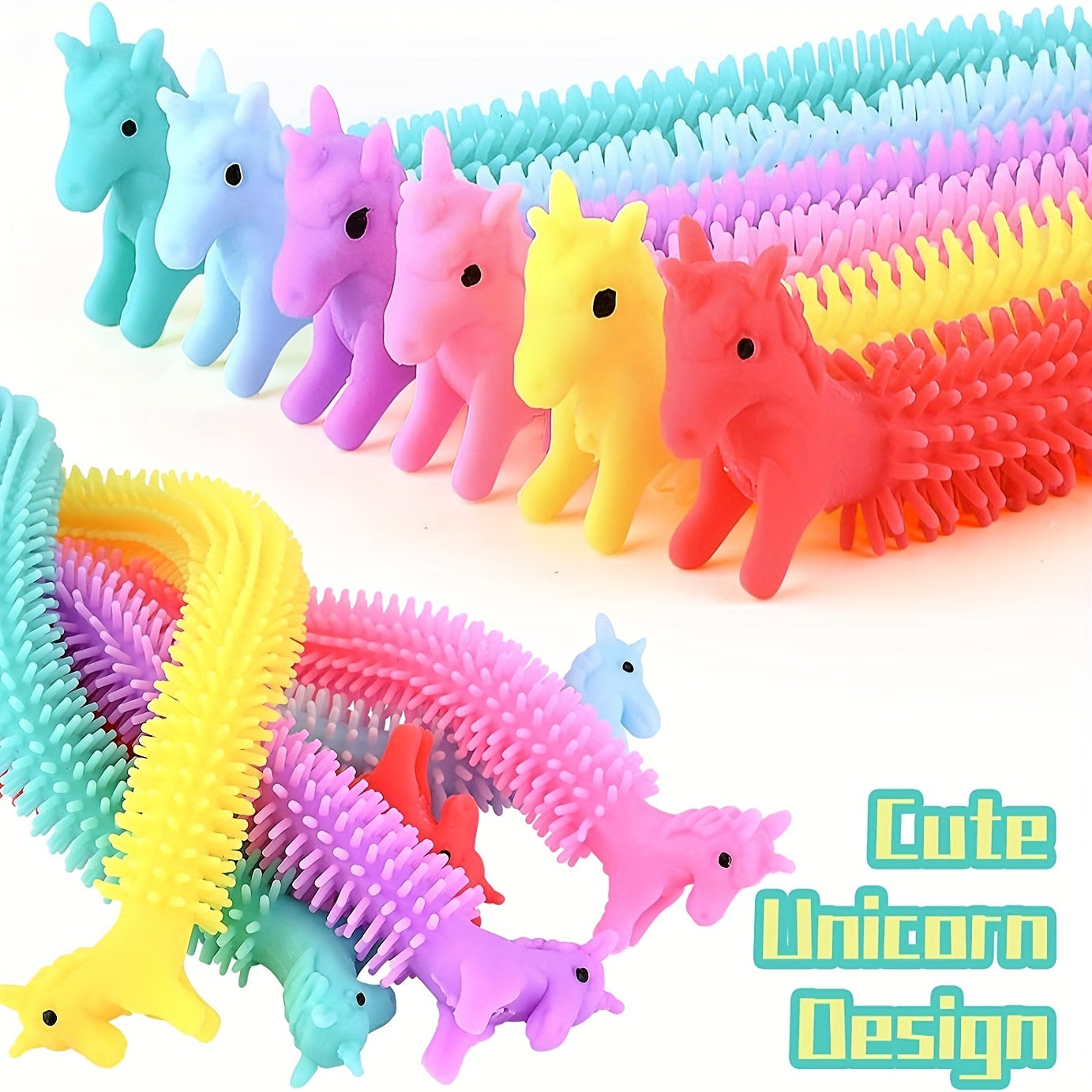 20 Pack Sensory Fidget Stretch Toys Random String Stress Relief