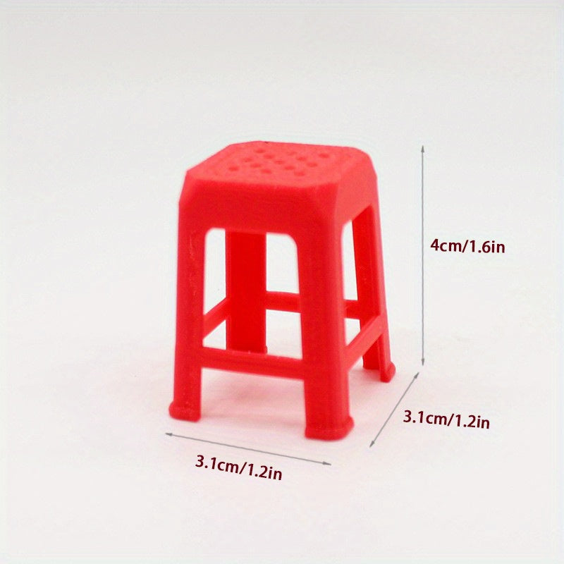 Assorted Color Plastic Chair Models Educational Toy