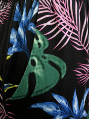 Women's Plus Tropical Print High Rise Lantern Pants