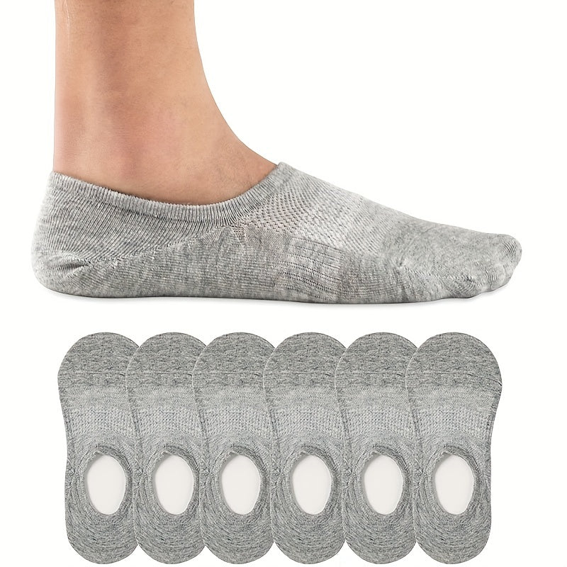 6 Pairs Cotton Ankle Sock Short Socks Non Slip Quarter Length Socks