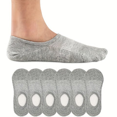 6 Pairs Cotton Ankle Sock Short Socks Non Slip Quarter Length Socks