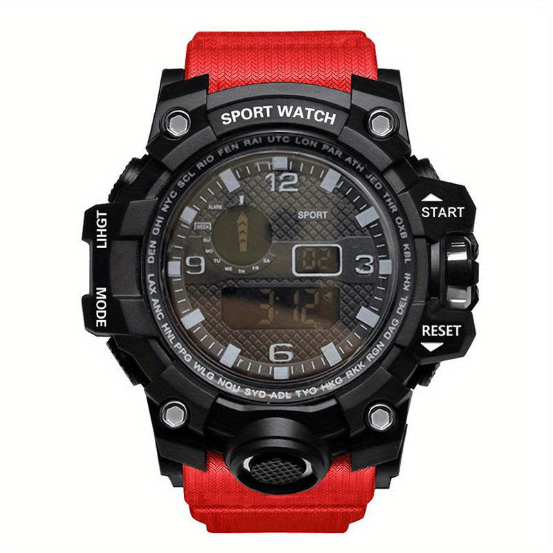 Large Dial Sports Electronic Watch for High School Boys