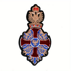 Delicate Crown Emblem Iron on Embroidery for Clothing Decoration