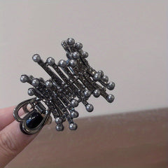 Crystal Hair Clips Rhinestone High Ponytail Crown Hair Pin