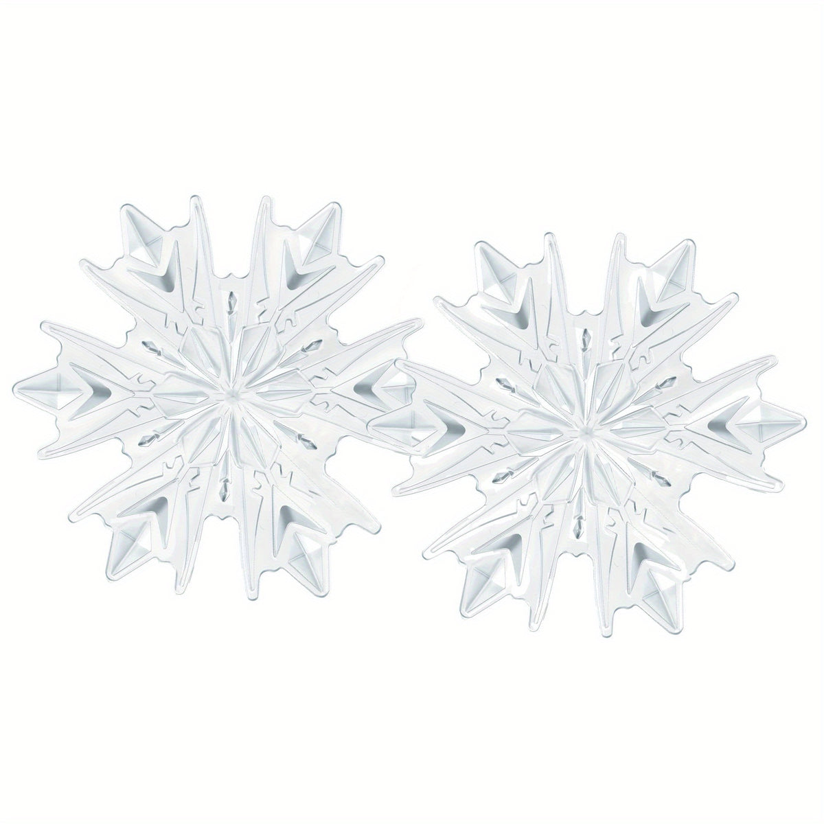 2pcs Snowboard Pedal Pads 3D Transparent Non Slip Snowflake Pedal Pad