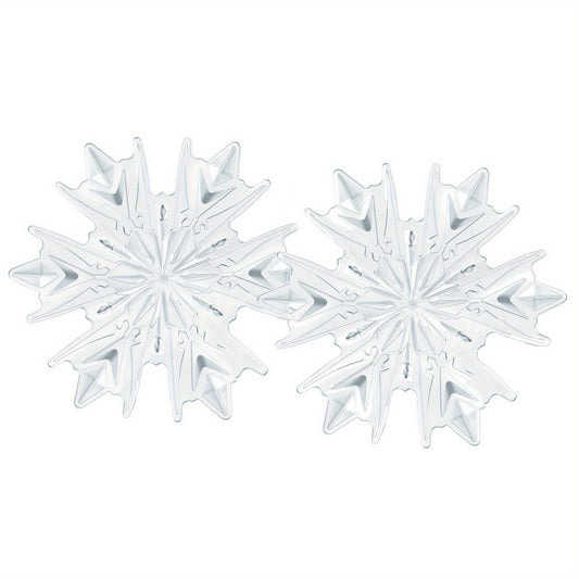2pcs Snowboard Pedal Pads 3D Transparent Non Slip Snowflake Pedal Pad