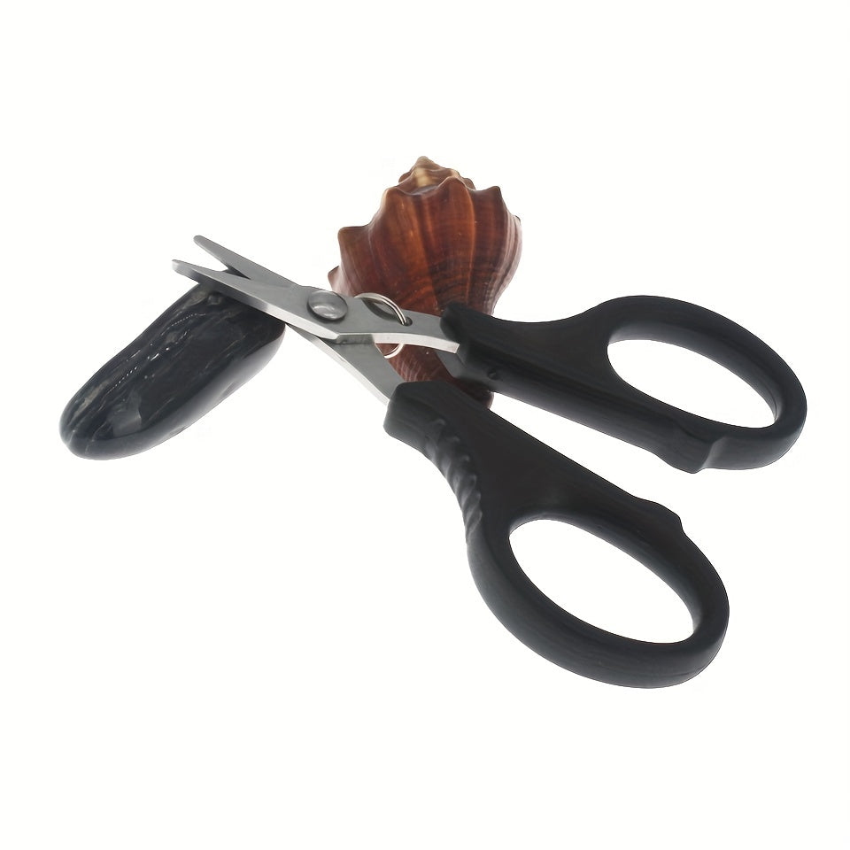 Retractable Lanyard Fishing Scissors Stainless Steel Outdoor Accessories