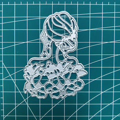 Flowers Lady Pattern Die Cuts For Card Making Cutting Dies Stencil