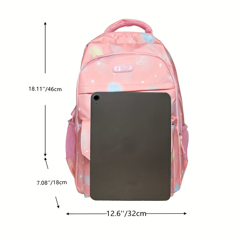 Rainbow Tie Dye Backpack Large Capacity Schoolbag