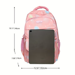 Rainbow Tie Dye Backpack Large Capacity Schoolbag