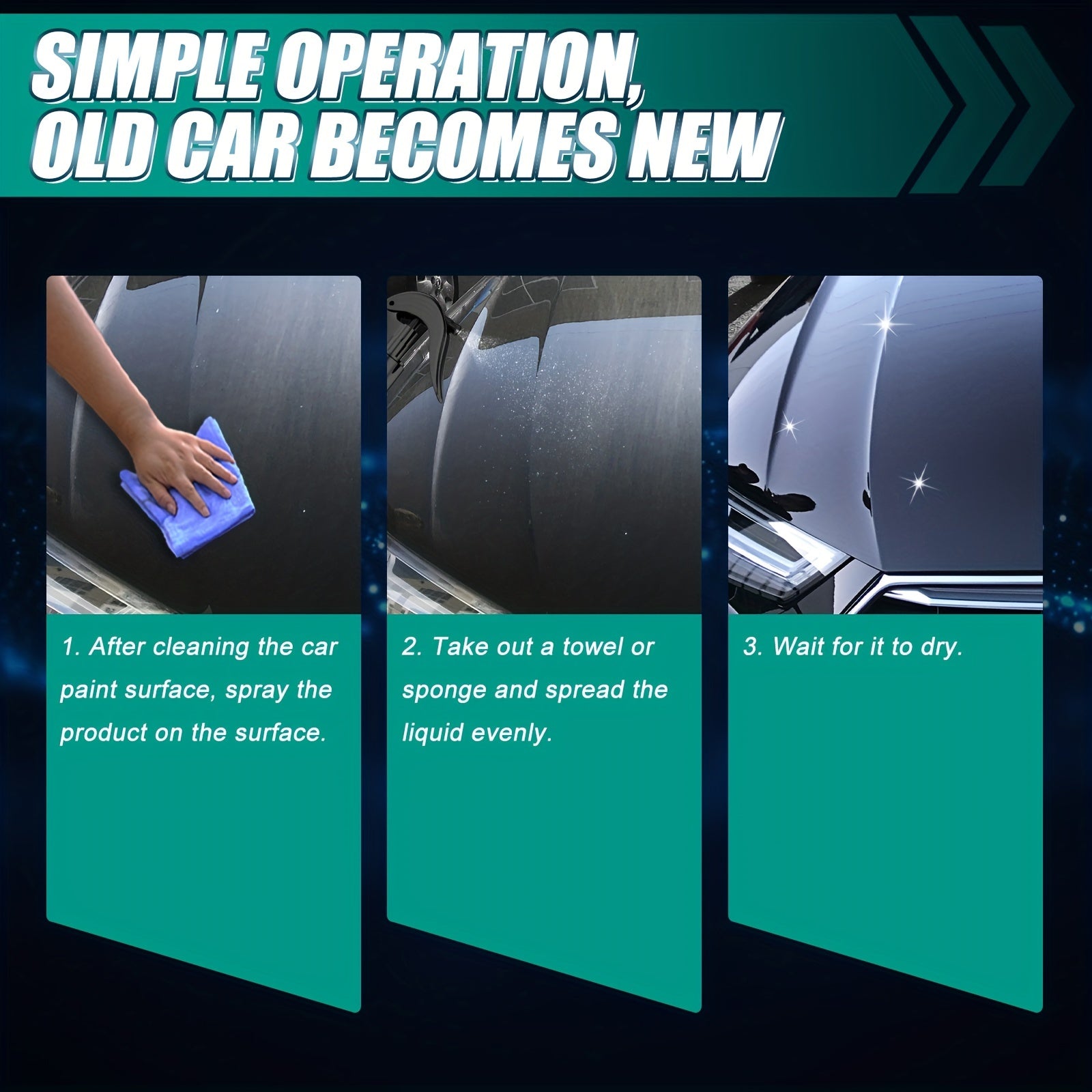 Automobile Dust proof Coating Spray Glazing Antifouling Liquid Agent