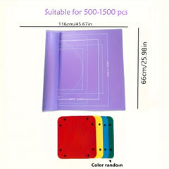 Puzzle Mat Set with Sorting Plates - Lightweight Felt Material
