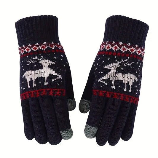 Winter Warm Touch Screen Cycling Knitted Gloves