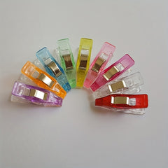 12pcs Colorful Sewing Craft Quilt Binding Clip Stainless Steel Clamp Bag