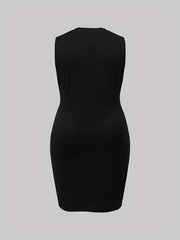  Poker Card Print V Neck Tank Dress